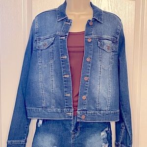 Jessica Simpson Denim Jacket size L